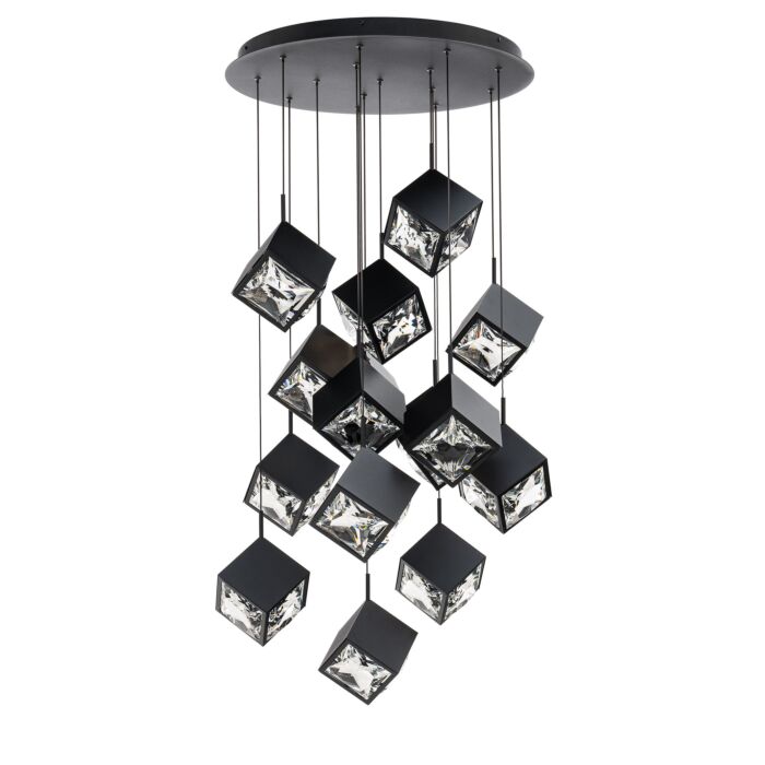 WAC PD-29315R-BK Ice Cube Round Multi Light 4CCT