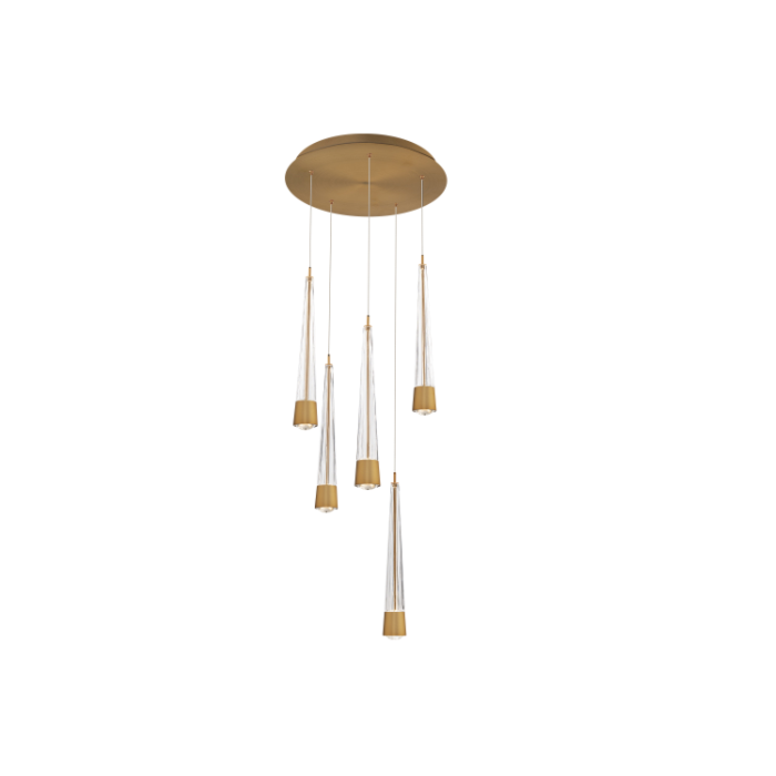WAC PD-59405R-AB Quill Round Multi Light 4CCT