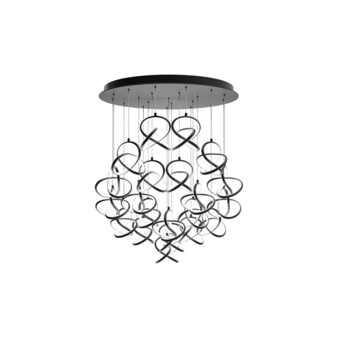 WAC PD-84921R-BK Vornado Round Multi Light 3000K