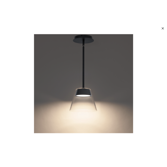 WAC PD-87208-BK Chandra Mini Pendant 3000K - Black Finish Sconce
