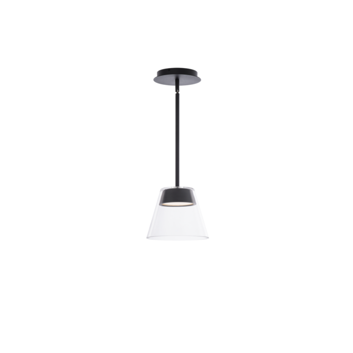 WAC PD-87208-BK Chandra Mini Pendant 3000K - Black Finish Sconce
