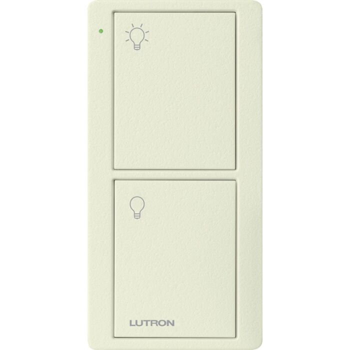 Lutron Pico PJ2-2B-TBI-L01 2 Button Wireless Controller w/ Light Icons - Biscuit