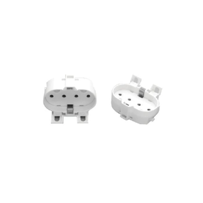 Long PL Socket - 4-Pin - Horizontal Screw On