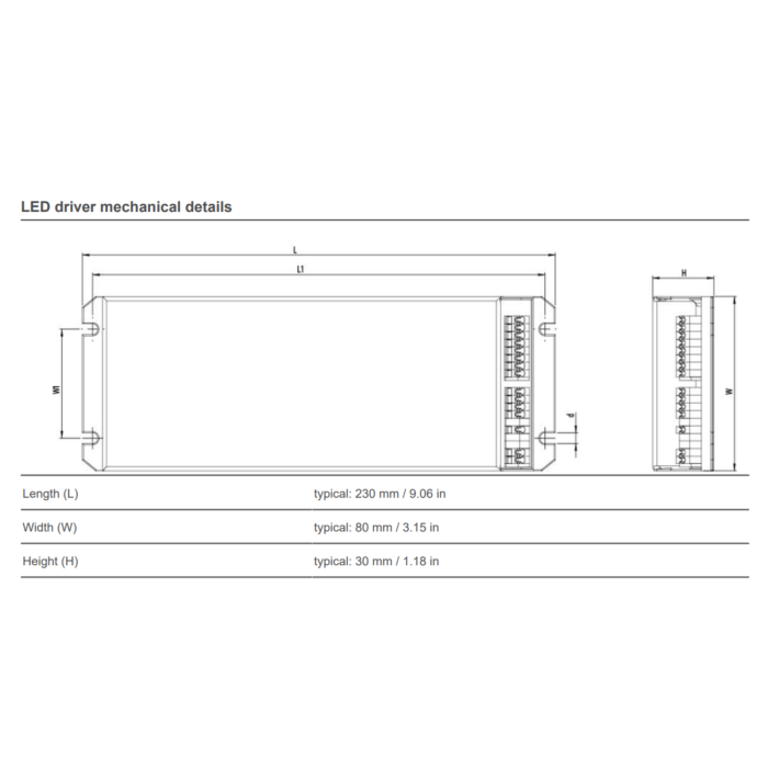 1061/S eldoLED POWERdrive PW1061S1 100W Constant Current LED Driver