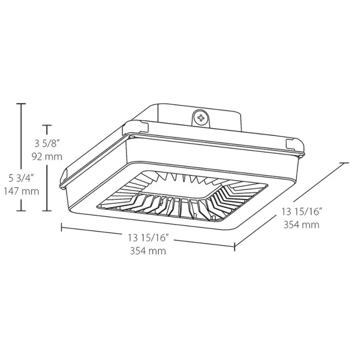 RAB Lighting PRT30/480 - 30W - Selectable CCT - 480V - Garage Light