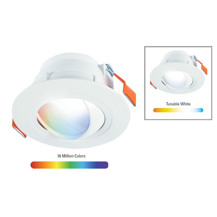 Halo RAWZC610 5"/6" Smart Adjustable Canless Downlight (WiZ Pro), 10.8W