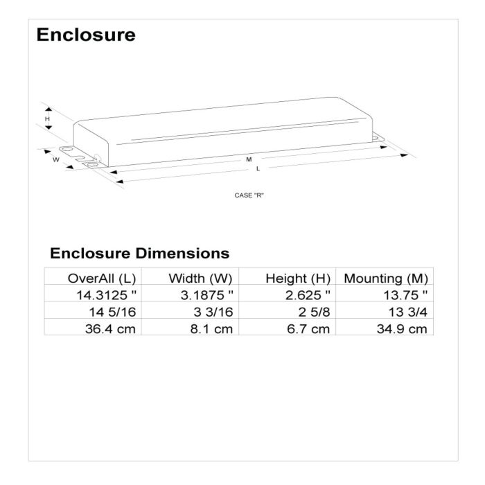 Advance RC-2S102-TP T12VHO Magnetic Fluorescent Ballast (Limited Quantity Available)
