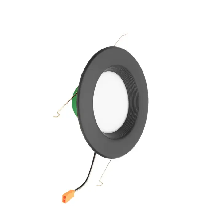 Westgate MFG RDL6-BF-MCT5-BK 6in. Black Multi-CCT Recessed Light with Baffle Trim, 15W, 2700K/3000K/3500K/4000K/5000K