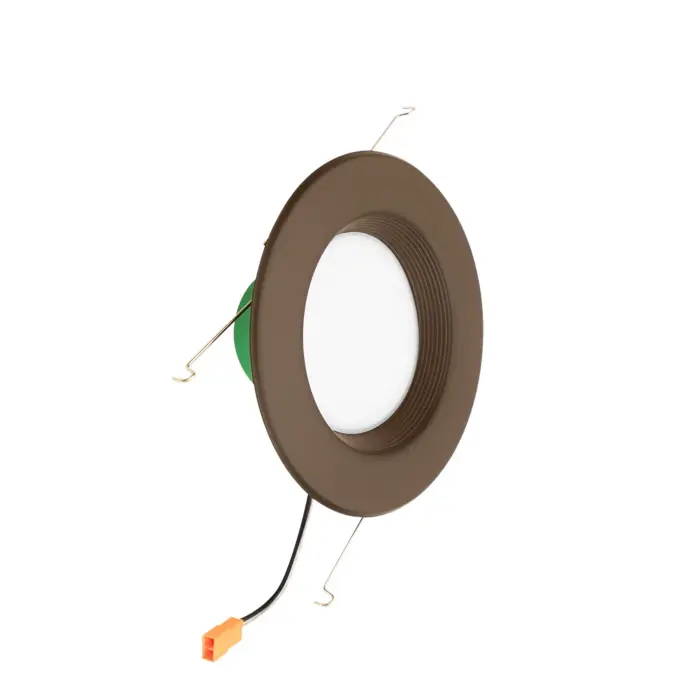 Westgate MFG RDL6-BF-MCT5-ORB 6in. Bronze Multi-CCT Recessed Light with Baffle Trim, 15W, 2700K/3000K/3500K/4000K/5000K