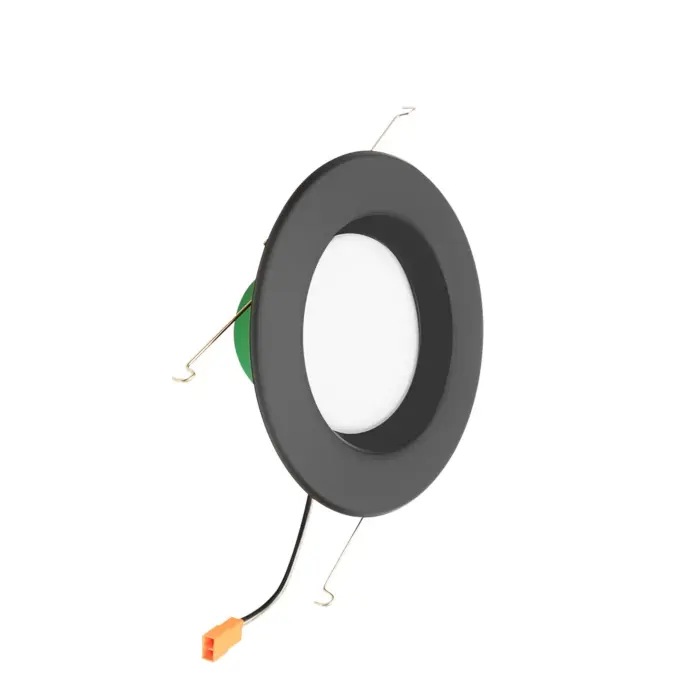 Westgate MFG RDL6-ST-MCT5-BK 6in. Black Multi-CCT Recessed Light with Smooth Trim, 15W, 2700K/3000K/3500K/4000K/5000K