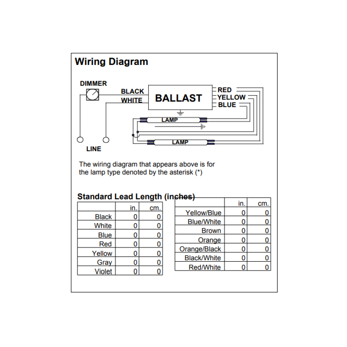 Advance Mark 10 REZ-2S54 T5 Dimming Ballast - *DISCONTINUED*