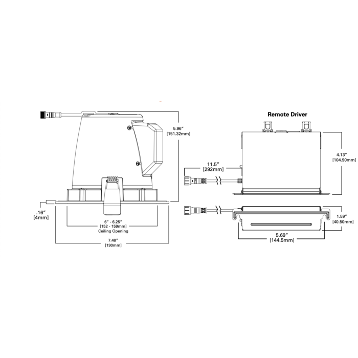 Halo RLS6159FS1EWHDMR 6" Slope Ceiling Recessed Downlight