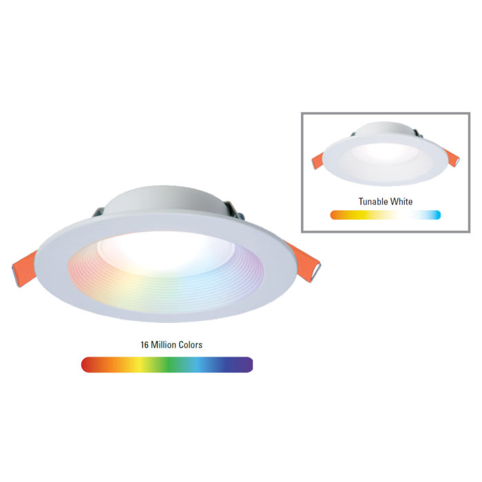 Halo RLWZC612 4" Smart Baffle Canless Downlight (WiZ Pro), 13W