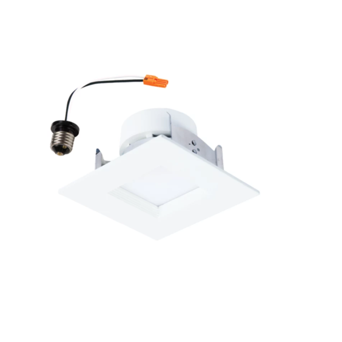 Halo RSQ4LS9FSD2W1EWH RSQ4 4” Square RecessedBaffle LED Trim 