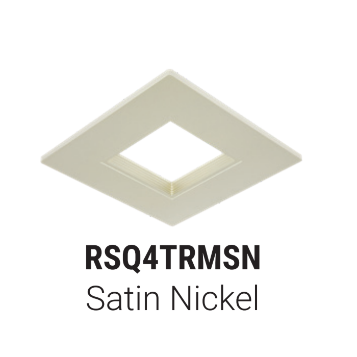 Halo RSQ5TRMSN RSQ 5” Square Baffle Decorative Overlay
