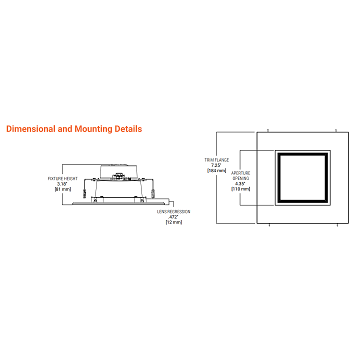 Halo RSQ6LS9FSD2W1EWH RSQ6 6” Square Recessed
Baffle LED Trim 

