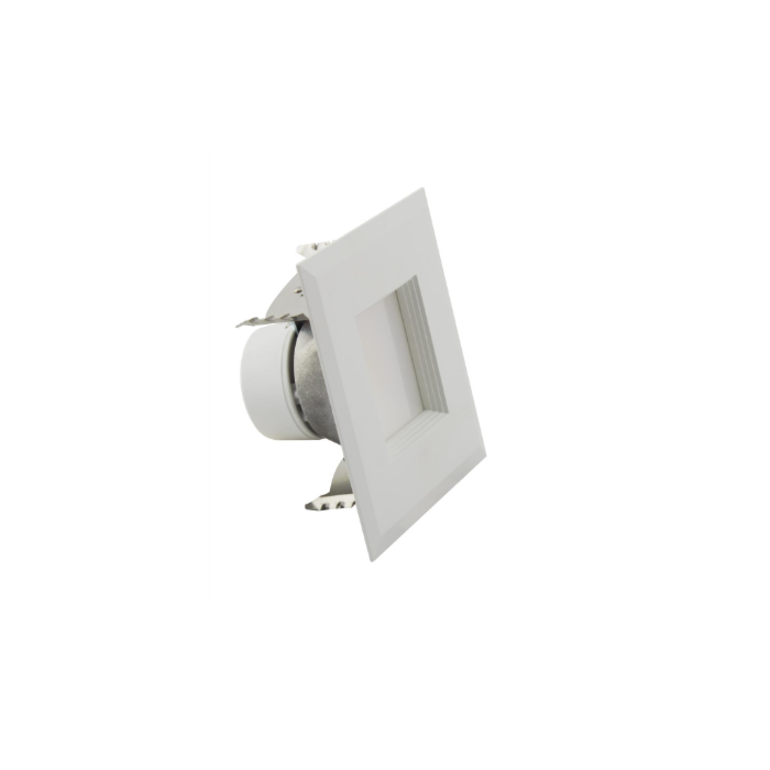 Satco S11820R1 6.7 Watt LED Downlight Retrofit; 4 Inches; CCT Selectable; Square; White Finish; 120 Volt