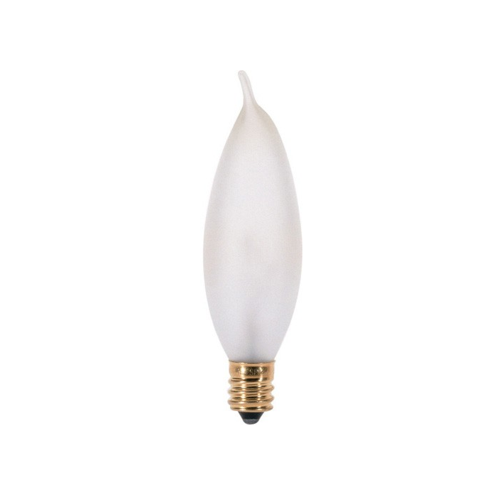 Satco S3277 - 15CA8/F  15 Watt CA8 Frosted Candelabra Bulb