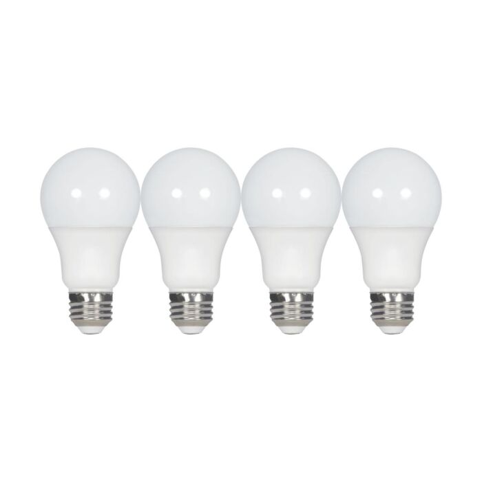 Satco S11454 LED A19 Bulb - 13A19/LED/827/120V/D/4PK