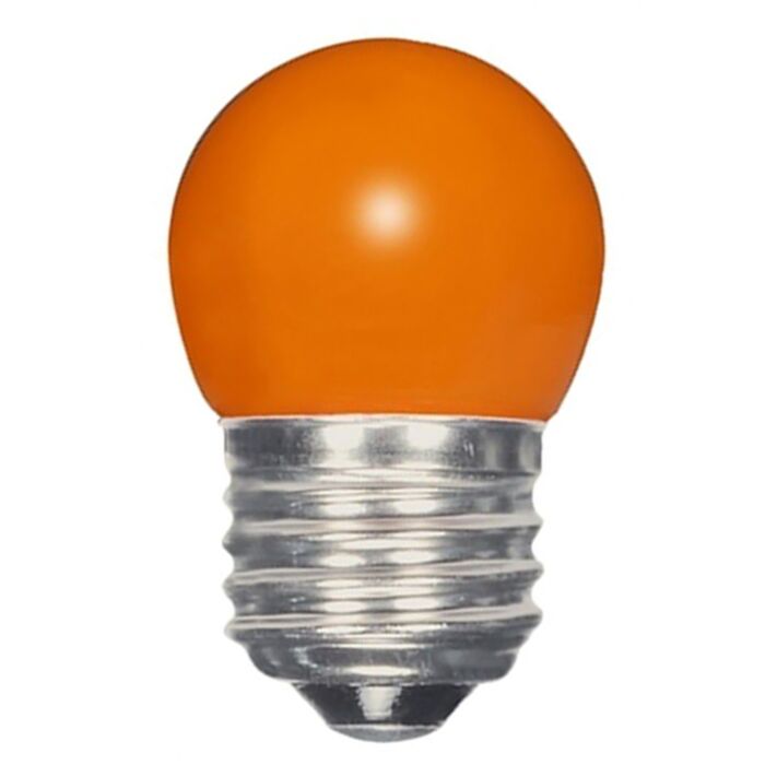 Satco S9164 LED S11 Orange Bulb - 1.2W S11/OR/LED/120V/CD