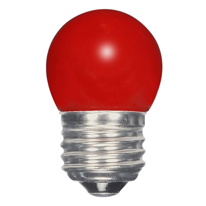 Satco S9165 LED S11 Bulb - 1.2W S11/RED/LED/120V/CD