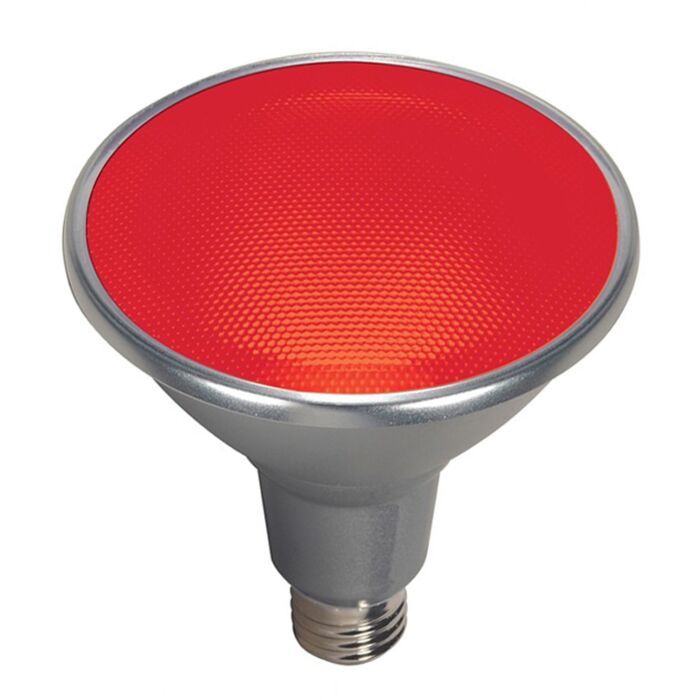 Satco S9480 LED PAR38 Bulb - 15PAR38/LED/40'/RED/120V