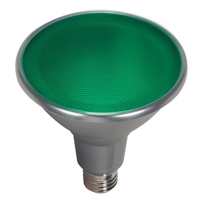 Satco S9481 LED PAR38 Bulb - 15PAR38/LED/40'/GREEN/120V