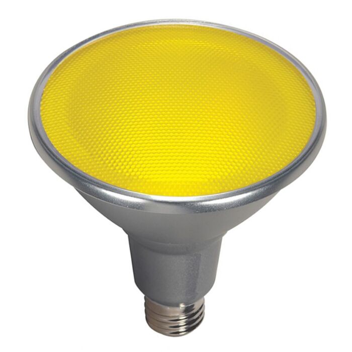 Satco S9484 LED PAR38 Bulb - 15PAR38/LED/40'/YELLOW/120V - ONE UNIT Remaining!!!