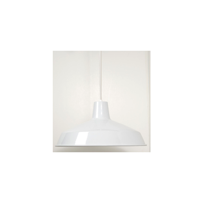 Nuvo SF76-283 1 Light - 16" Pendant with Warehouse Shade - White Finish