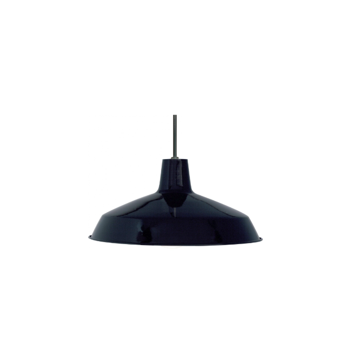 Nuvo SF76-284 1 Light - 16" Pendant with Warehouse Shade - Black Finish