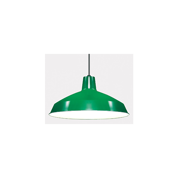Nuvo SF76-660 1 Light - 16" Pendant with Warehouse Shade - Green Finish