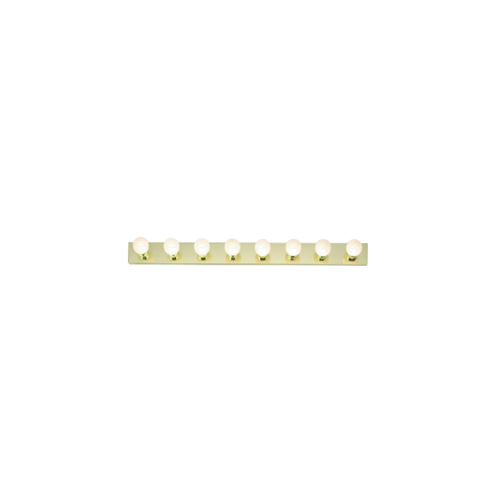 Nuvo SF77-191 8 Light - 48" Vanity Strip - Polished Brass Finish