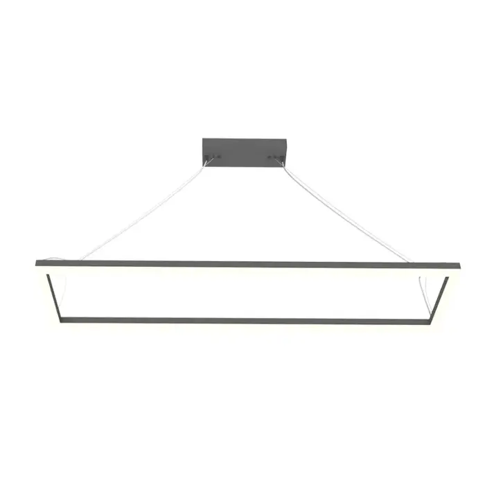 Westgate MFG SFL-4FT-60W-MCTP-BK 48in. Power & 3CCT Selectable Black Suspended Frame Fixture