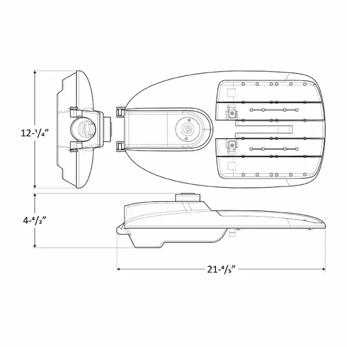 Westgate MFG STL3-150W-30K Street/Roadway Light with NEMA Twist-Lock Photocell Socket- 150W 3000K