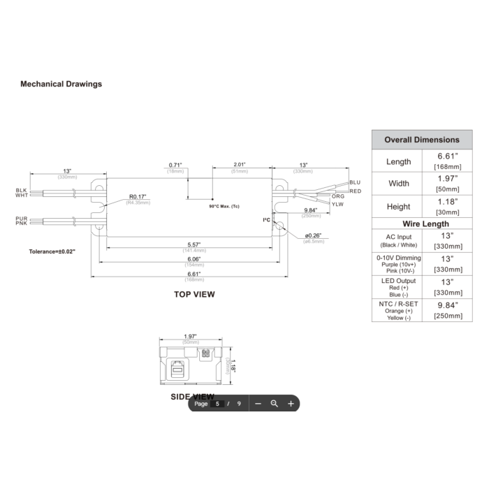 T2C1UNV150P-40L Fulham WorkHorse 40W Constant Current LED Driver