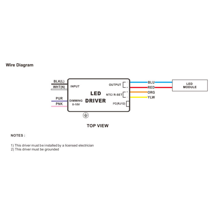 T2C1UNV150P-40L Fulham WorkHorse 40W Constant Current LED Driver