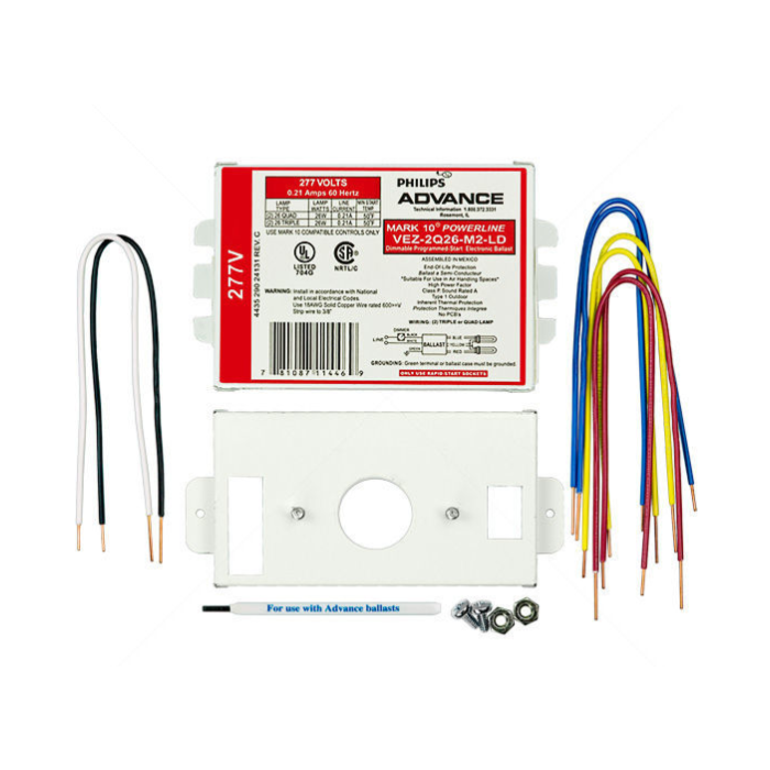 Advance Mark 10 VEZ-2Q26-M2-LDK  CFL Electronic Dimming Ballast KIT - *DISCONTINUED*