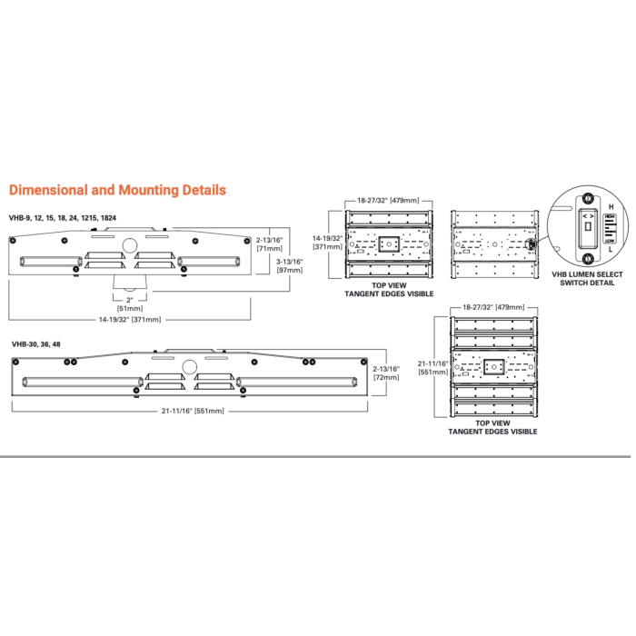 Metalux VHB-18-W-UNV-L850-CD-U Value High Bay