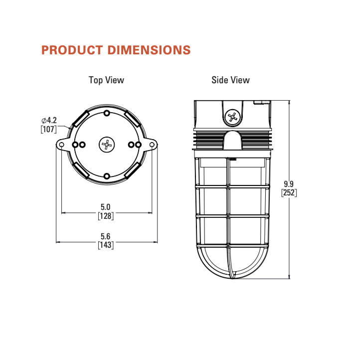 Halo VT0840L LED vapor tight Floodlight
