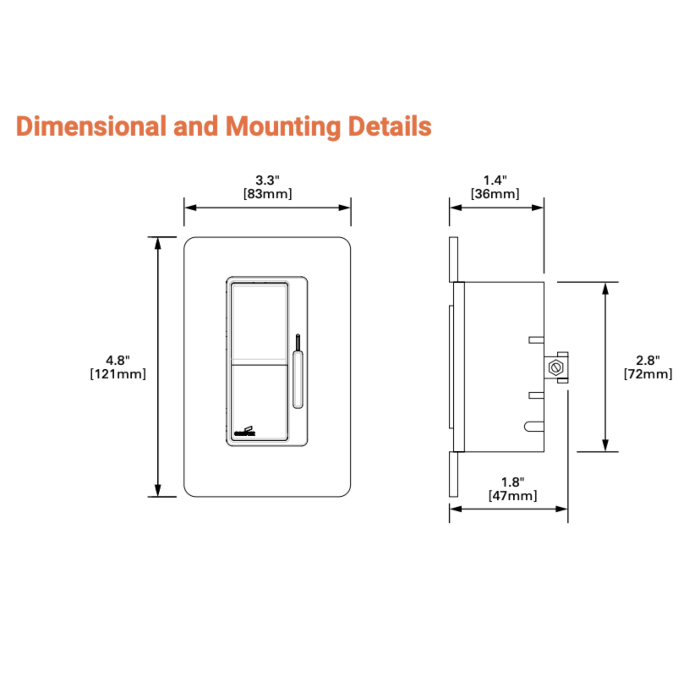 Greengate WBSD-010DEC-C1 Decorator Dimmer 0-10V