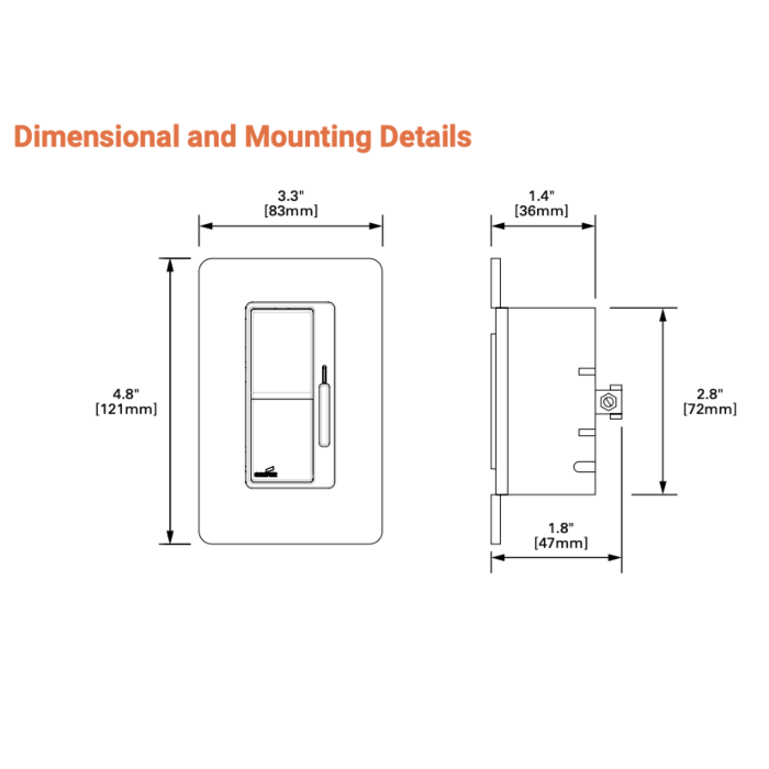 Greengate WBSD-010DEC-C2 Decorator Dimmer 0-10V