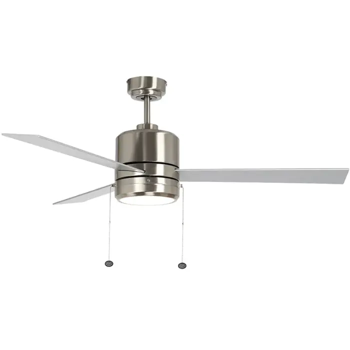 Westgate MFG WFL-115-PC-3B-52-MCT-BN-RWS - 52in Rev Rosewood & Silver Finish 3-Blade Ceiling Fan & Light, 20W, 3000K/4000K/5000K