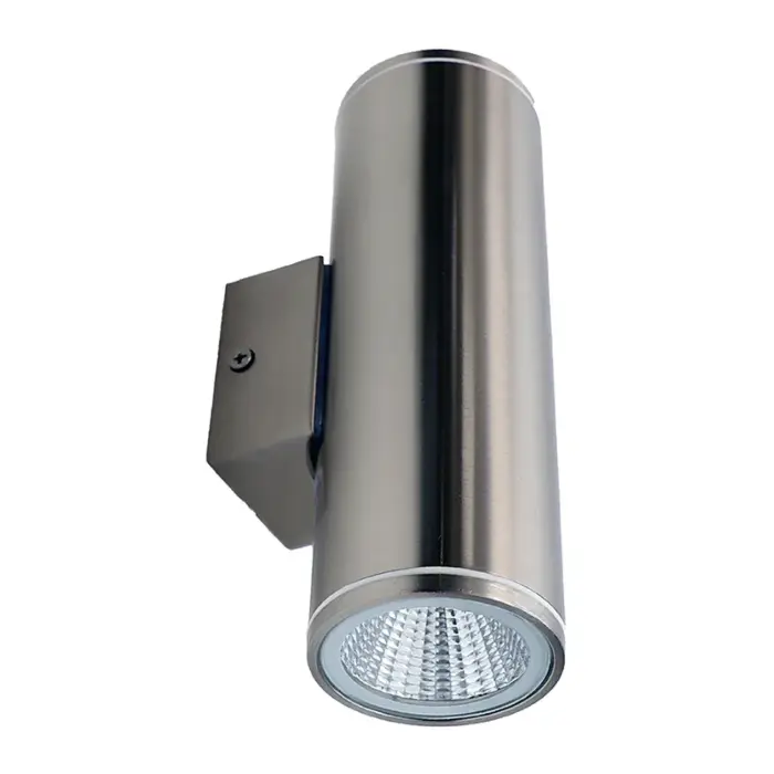 Westgate MFG WMC2-12V-UDL-MCT-BN - 2.5in. 12V Wall MountOutdoor Cylinder Up/Downlight 3CCT Selectable 10W Brushed Nickel