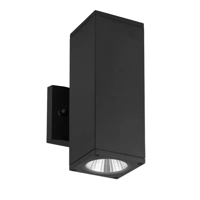 Westgate MFG WMCS-UDL-MCT-BK-DT - 3.5in 3CCT-Selectable LED Outdoor Square Cylinder Up/Downlight, 24W, Black