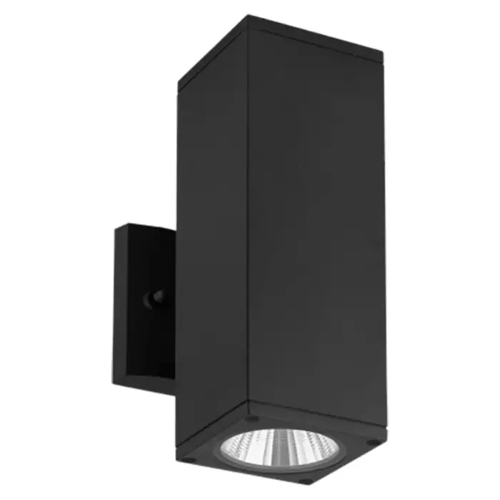 Westgate MFG WMCS-UDL-RGBW-BK - 3.5in RGBW-Selectable LED Outdoor Square Cylinder Up/Downlight, 24W, Black