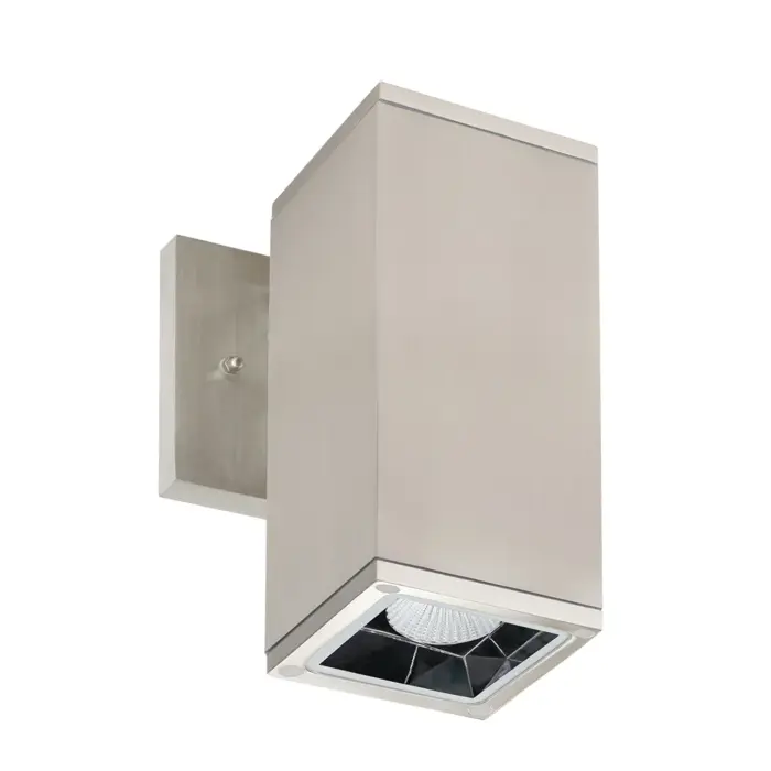 Westgate MFG WMCS5-DL-MCT-BN-DD - 5in 3CCT-Selectable LED Outdoor Square Cylinder Downlight, 20W, Brushed Nickel