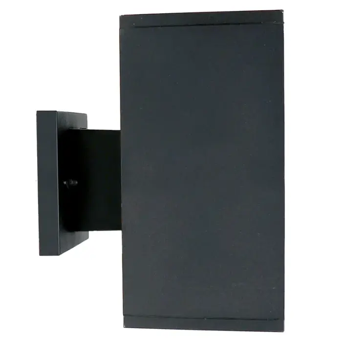 Westgate MFG WMCS5-UDL-MCT-BK-DD - 5in 3CCT-Selectable LED Outdoor Square Cylinder Up/Downlight, 40W, Black