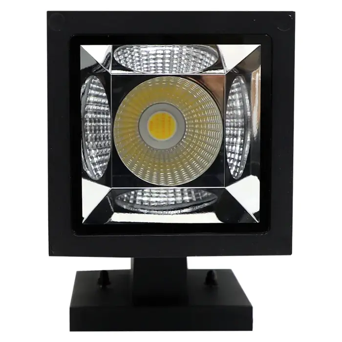 Westgate MFG WMCS5-UDL-MCT-BK-DD - 5in 3CCT-Selectable LED Outdoor Square Cylinder Up/Downlight, 40W, Black