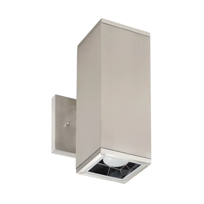 Westgate MFG WMCS5-UDL-MCT-BN-DD - 5in 3CCT-Selectable LED Outdoor Square Cylinder Up/Downlight, 40W, Brushed Nickel