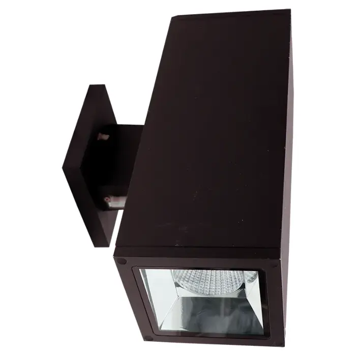 Westgate MFG WMCS5-UDL-MCT-BR-DD - 5in 3CCT-Selectable LED Outdoor Square Cylinder Up/Downlight, 40W, Bronze